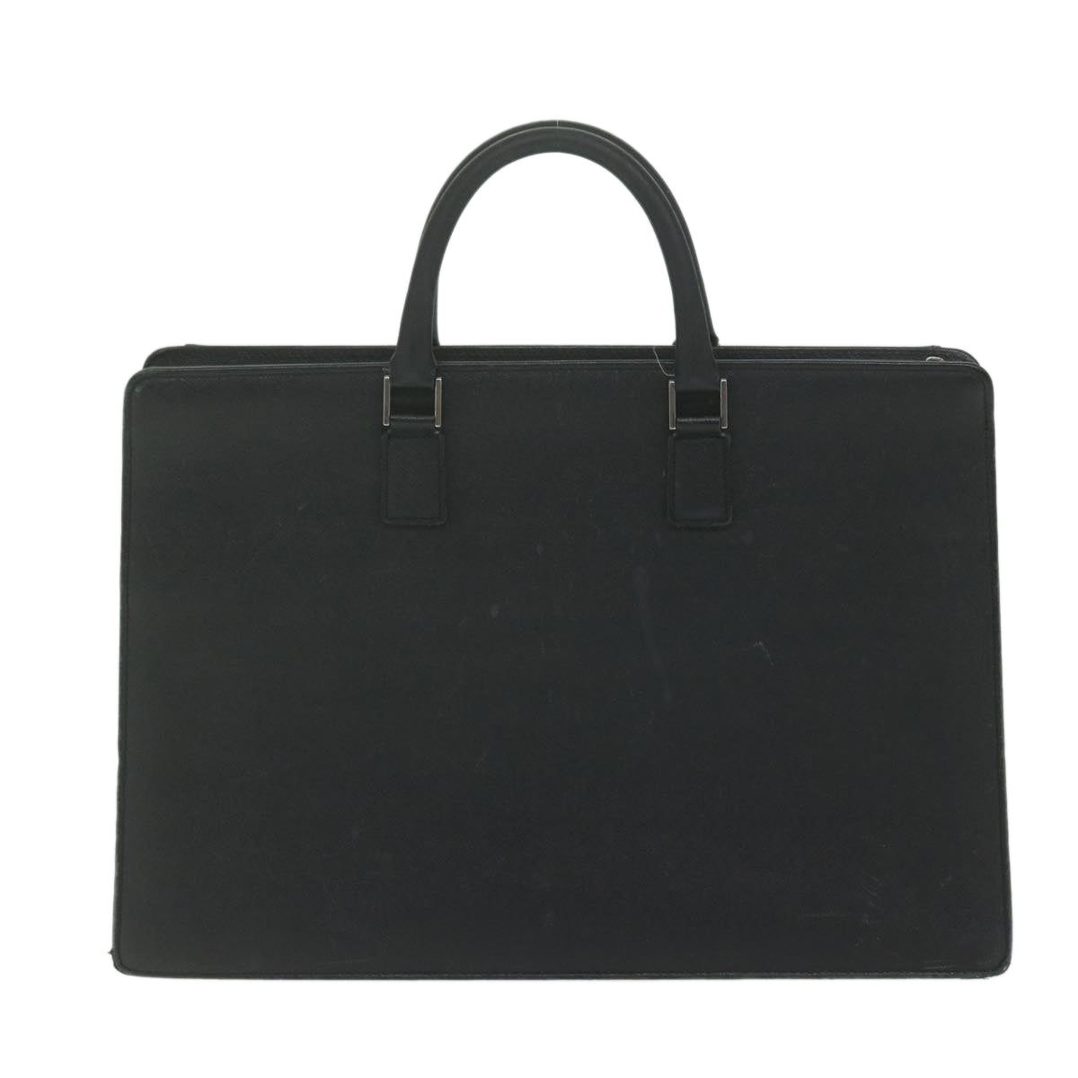 BURBERRY Briefcase Leather Black Auth ep2580 - 0
