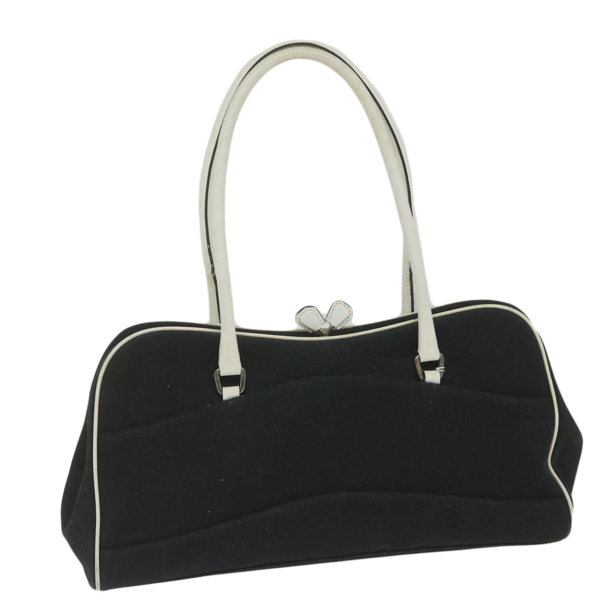 PRADA Shoulder Bag Canvas Black Auth ep2583