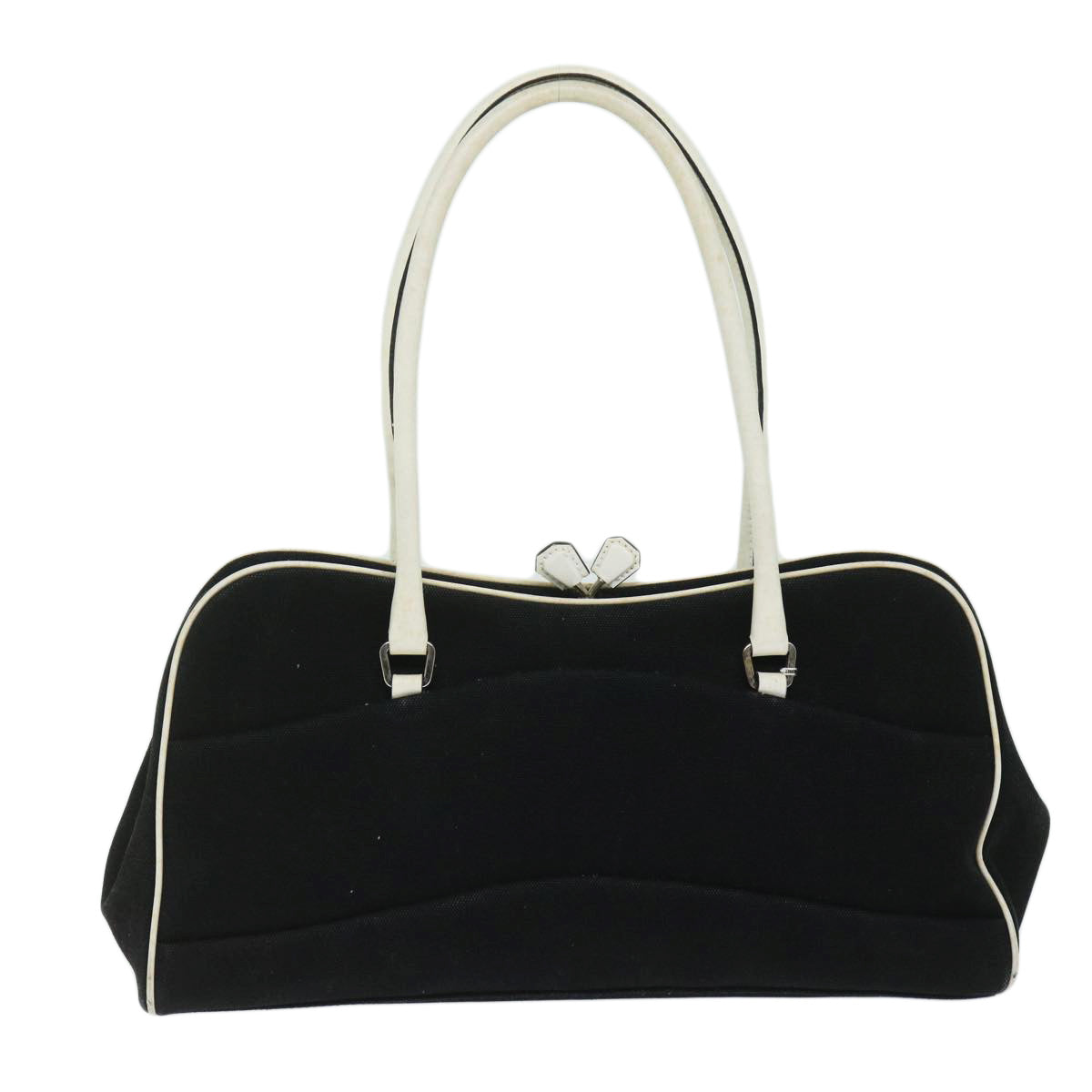 PRADA Shoulder Bag Canvas Black Auth ep2583