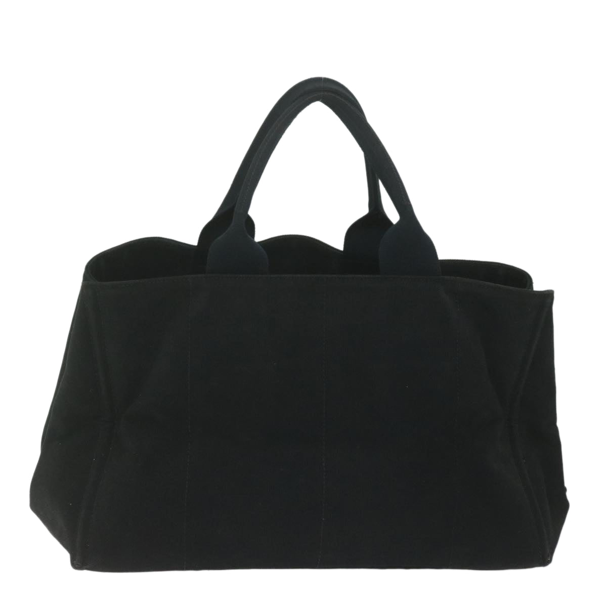 PRADA Canapa GM Hand Bag Canvas Black Auth ep2612 - 0