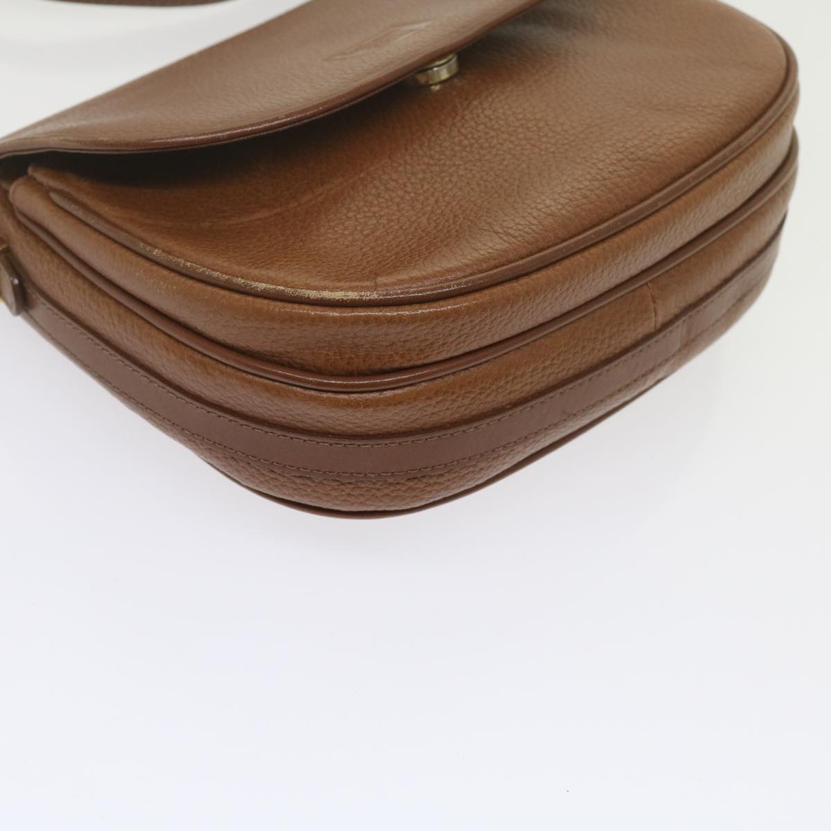 Burberrys Shoulder Bag Leather Brown Auth ep2643