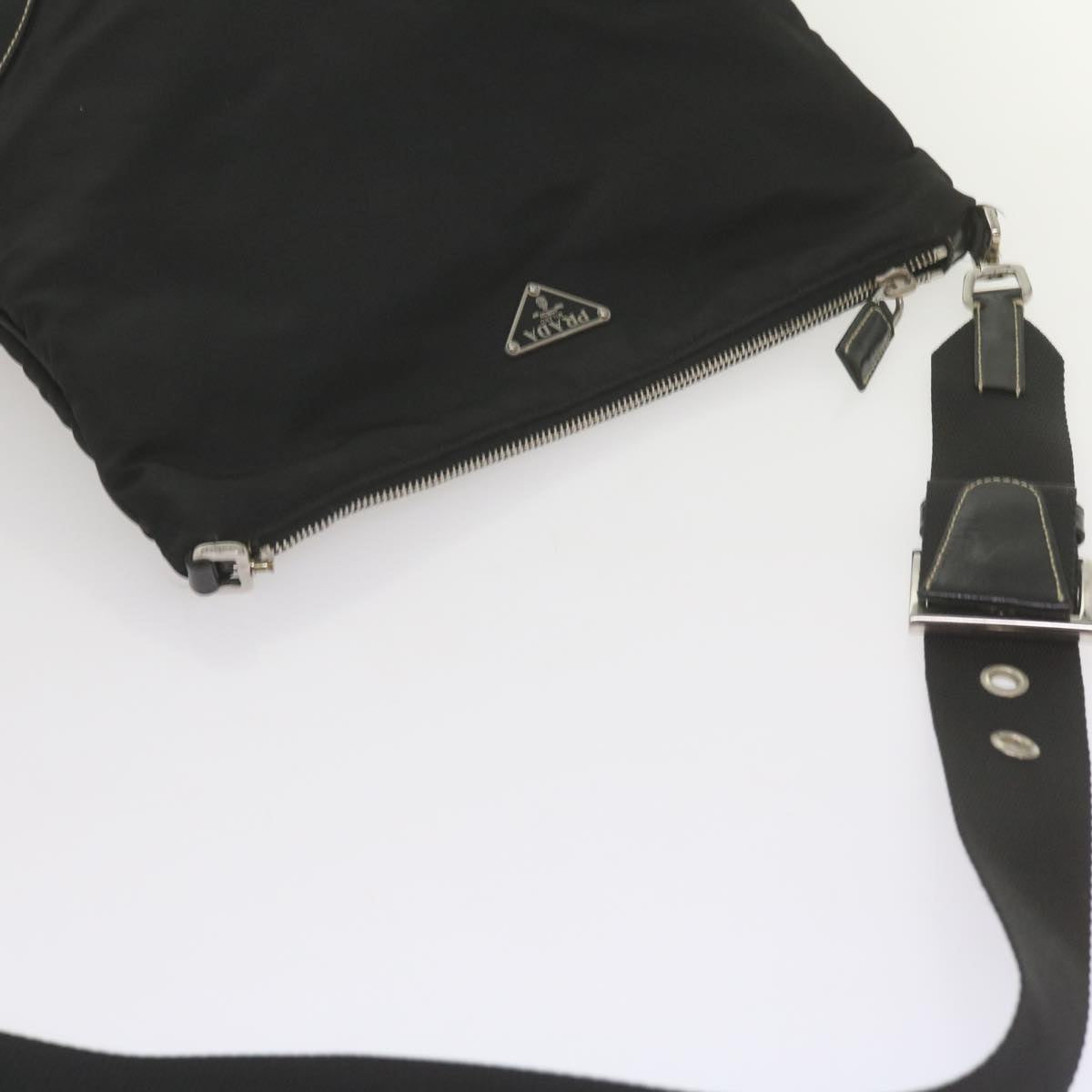 PRADA Shoulder Bag Nylon Black Auth ep2654