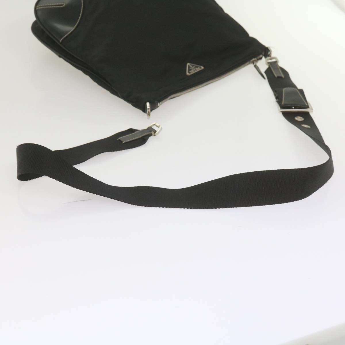 PRADA Shoulder Bag Nylon Black Auth ep2654