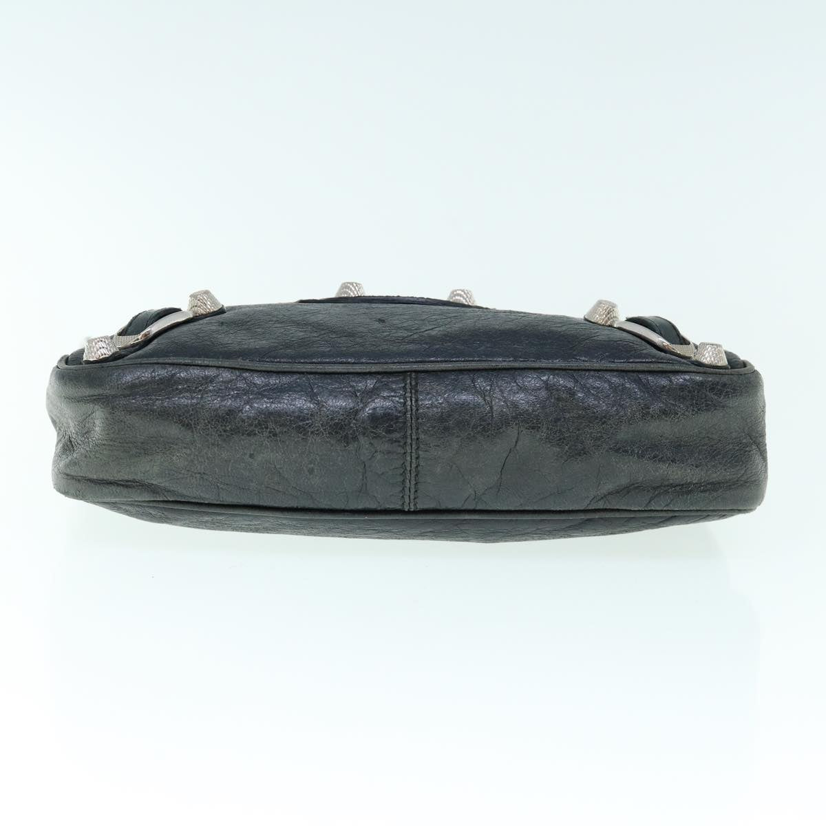 Balenciaga Black Lambskin Leather Giant 12 Rose Gold Hip Bag