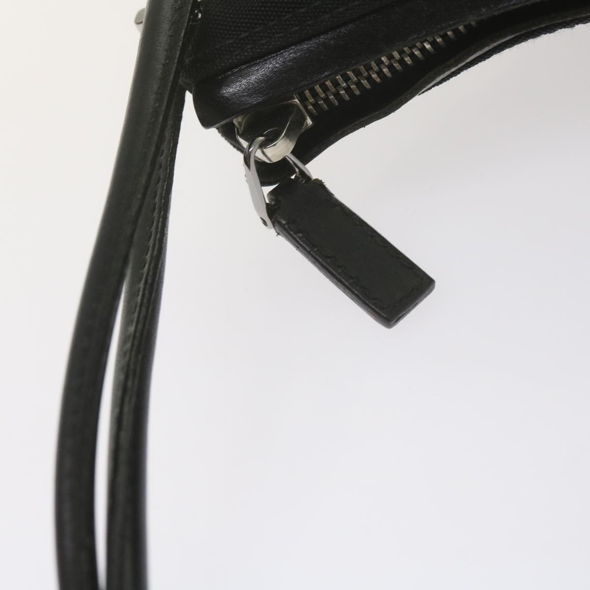 GUCCI Shoulder Bag Nylon Leather Black 001 3766 Auth ep2690