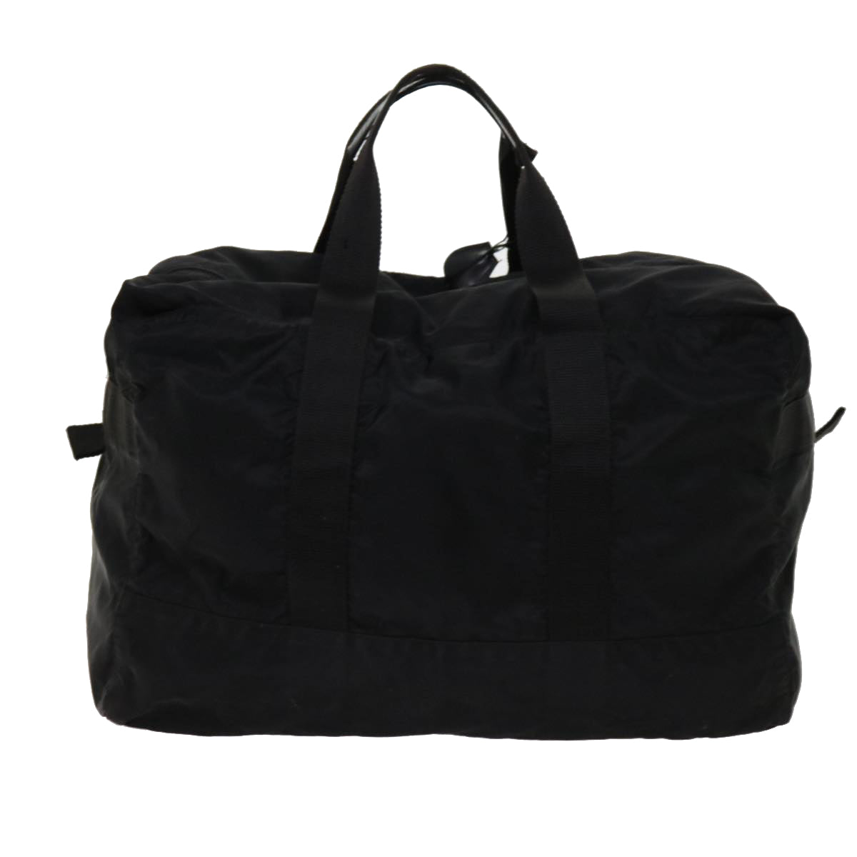 PRADA Boston Bag Nylon Black Auth ep2713 - 0