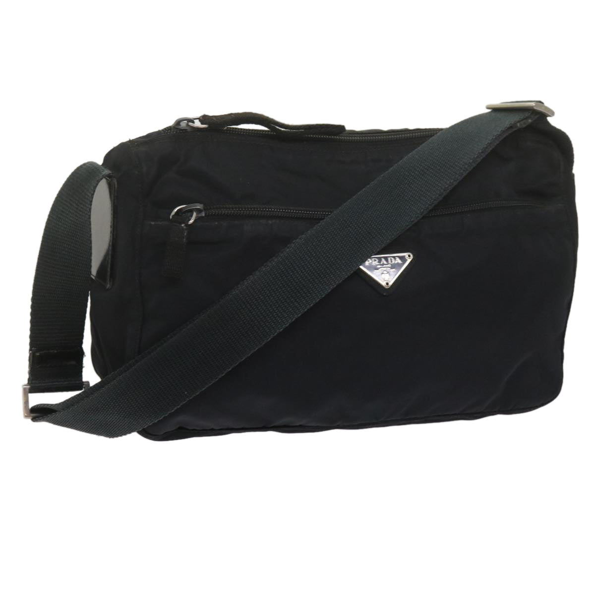 PRADA Shoulder Bag Nylon Black Auth ep2714