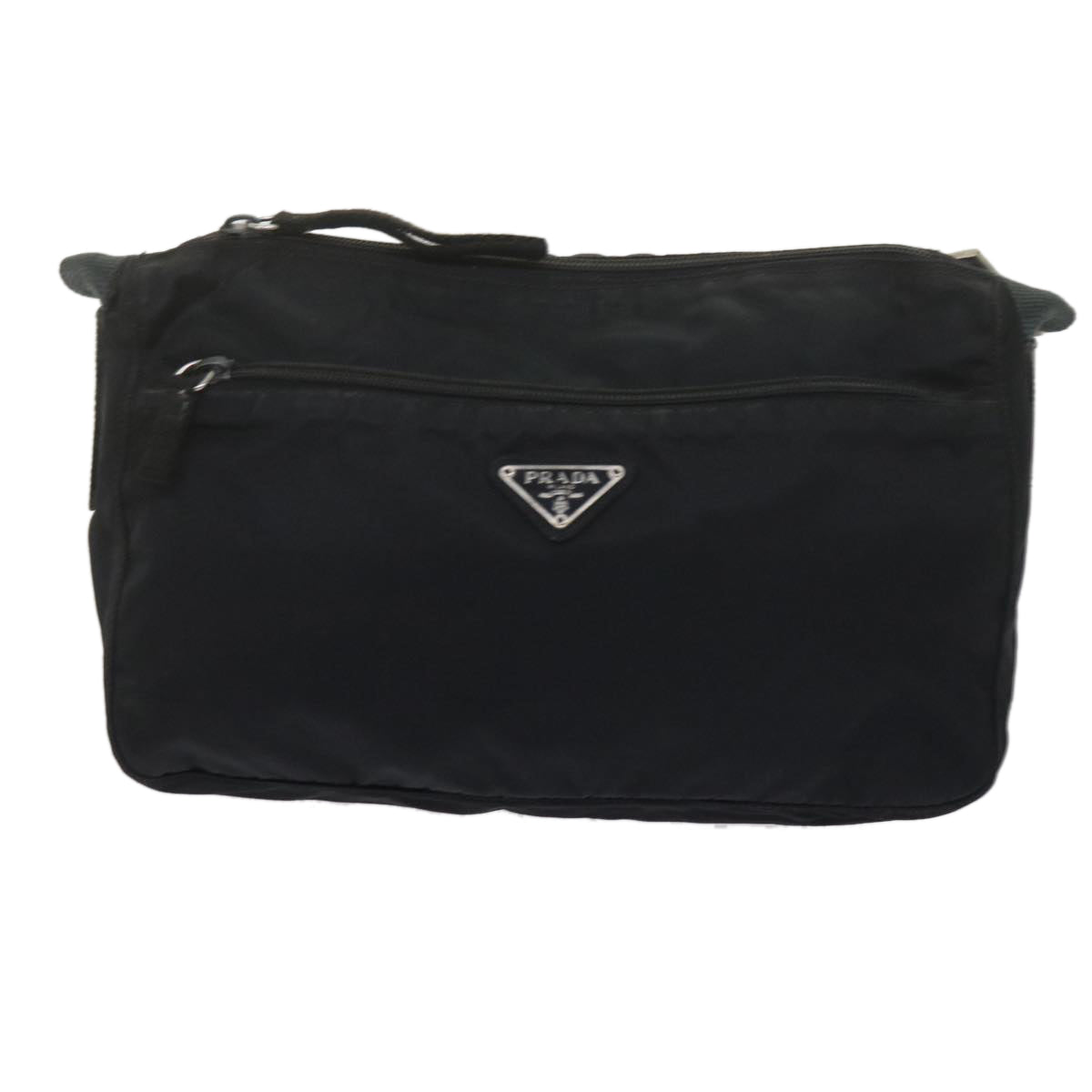 PRADA Shoulder Bag Nylon Black Auth ep2714