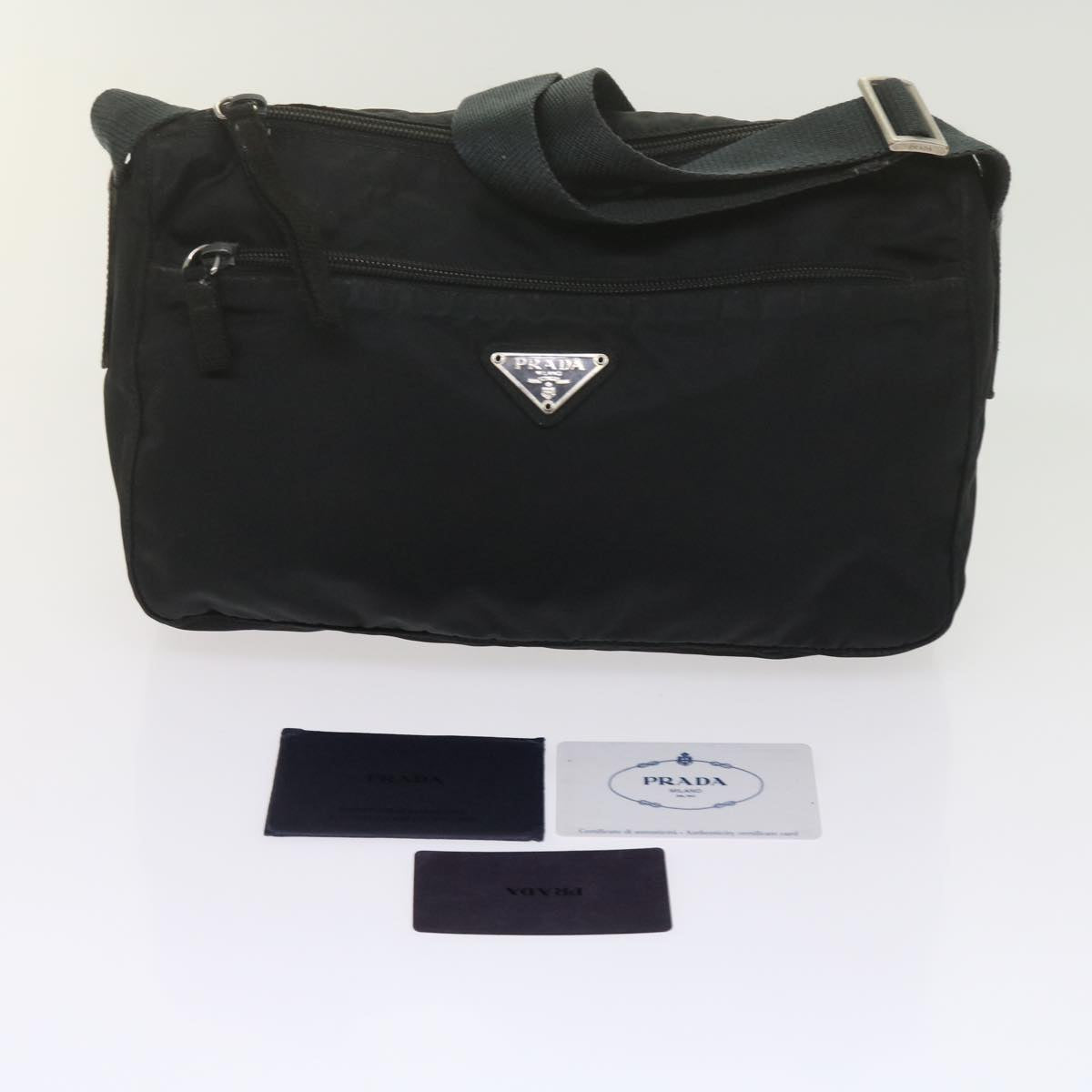 PRADA Shoulder Bag Nylon Black Auth ep2714