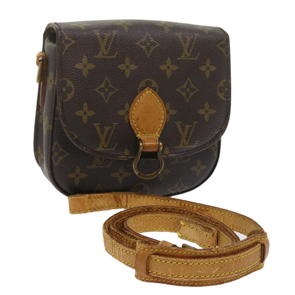 LOUIS VUITTON Monogram Saint Cloud PM Shoulder Bag M51244 LV Auth ep2721