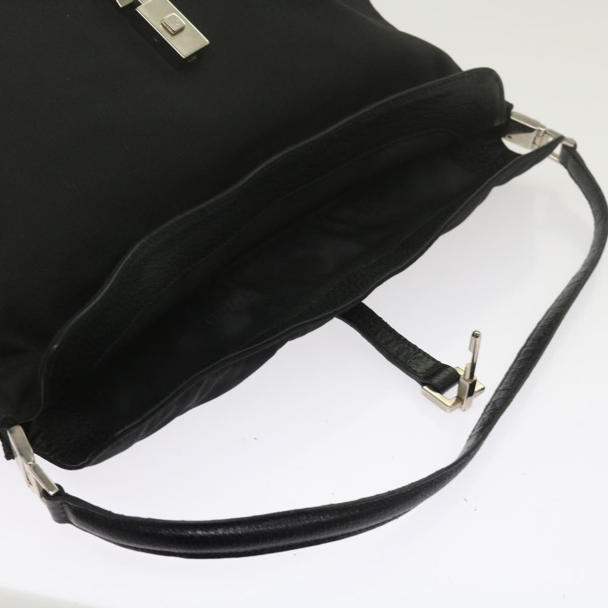 GUCCI Jackie Shoulder Bag Nylon Black 001 3355 2123 Auth ep2725