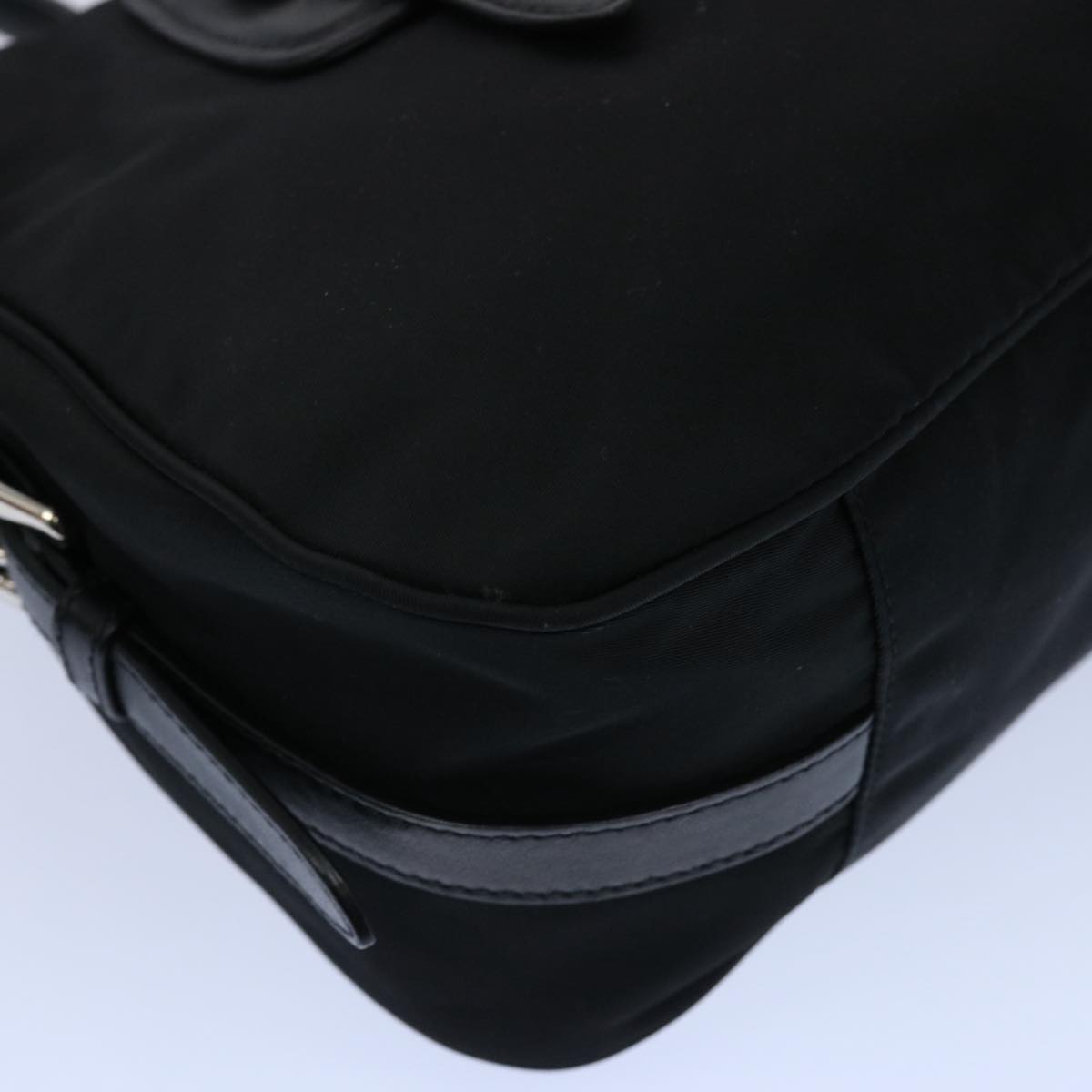 PRADA Hand Bag Nylon Black Auth ep2755