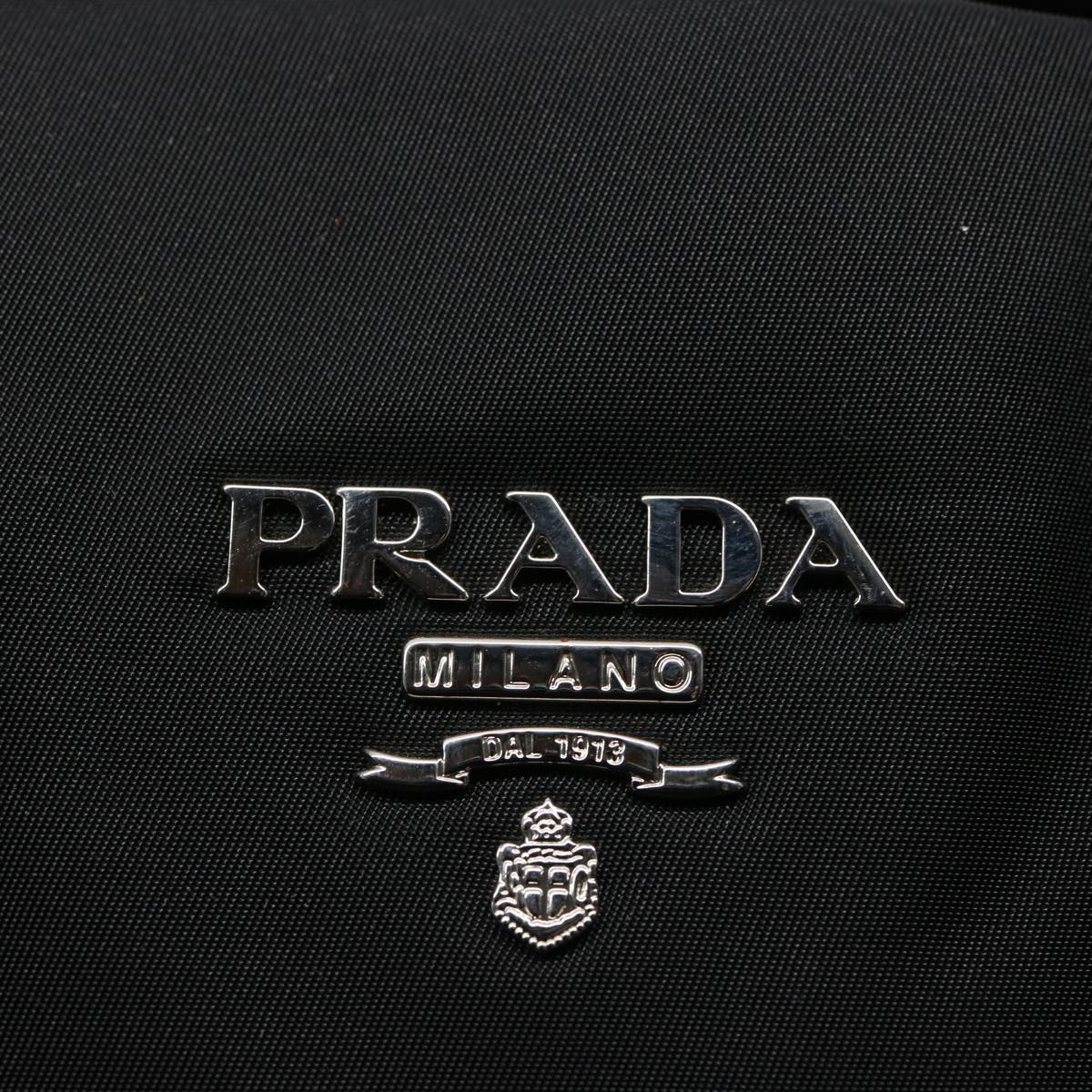 PRADA Hand Bag Nylon Black Auth ep2755