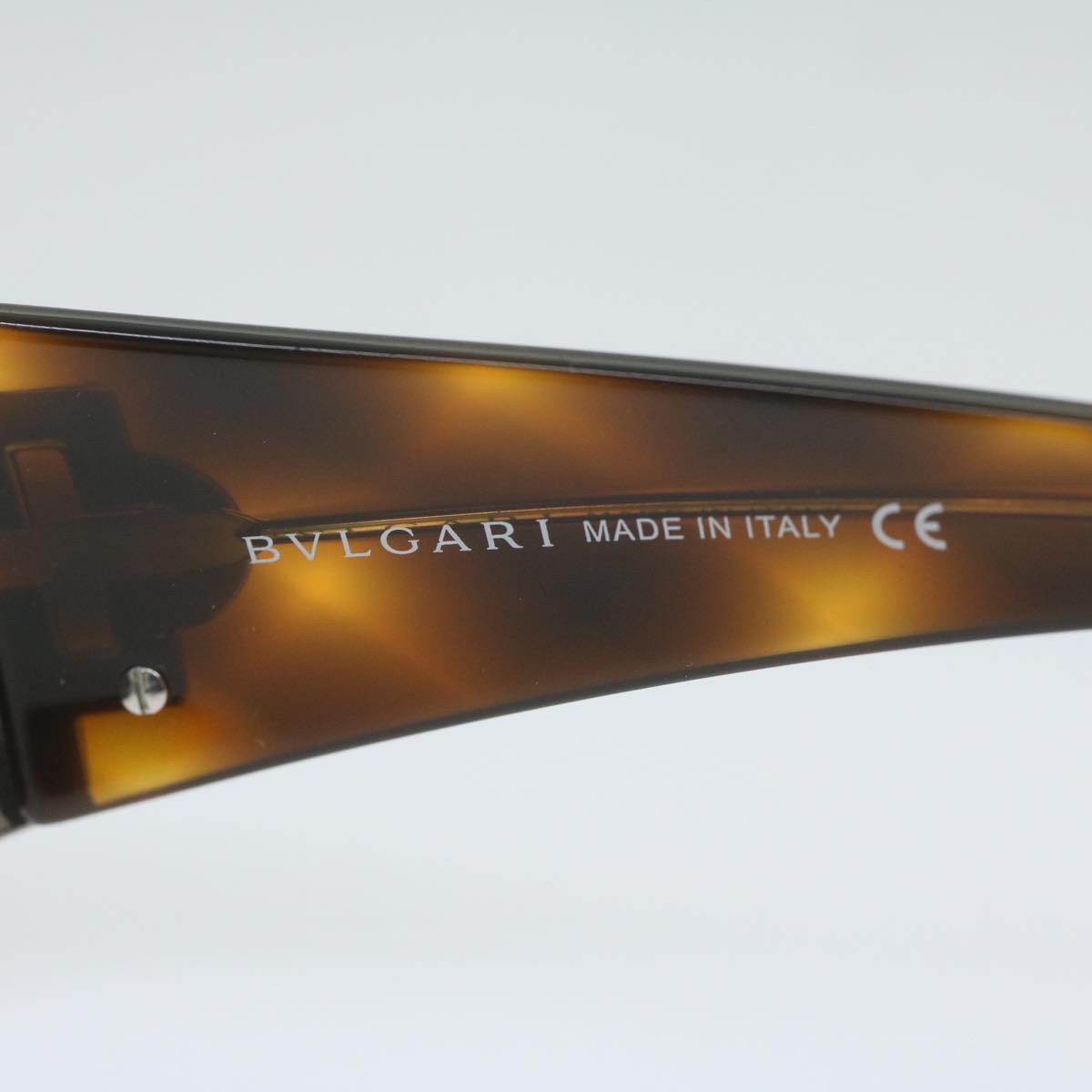 BVLGARI Sunglasses Plastic Brown Auth ep2777