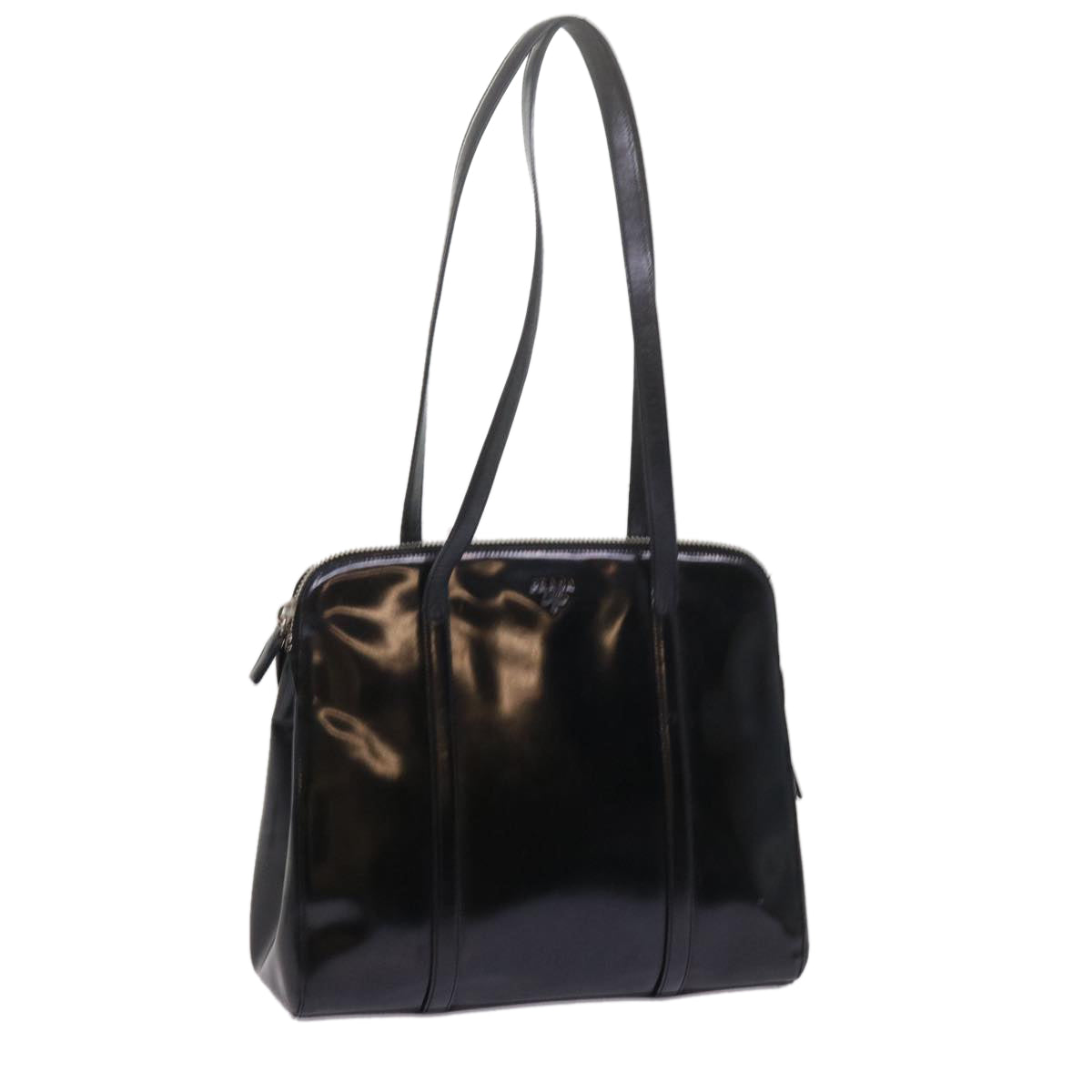 PRADA Shoulder Bag Leather Black Auth ep2790