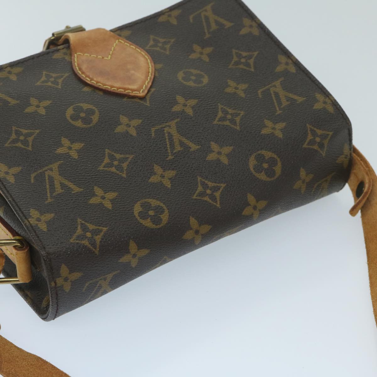 LOUIS VUITTON Monogram Cartouchiere MM Shoulder Bag M51253 LV Auth ep2924