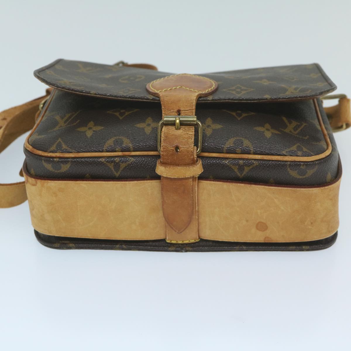 LOUIS VUITTON Monogram Cartouchiere MM Shoulder Bag M51253 LV Auth ep2924