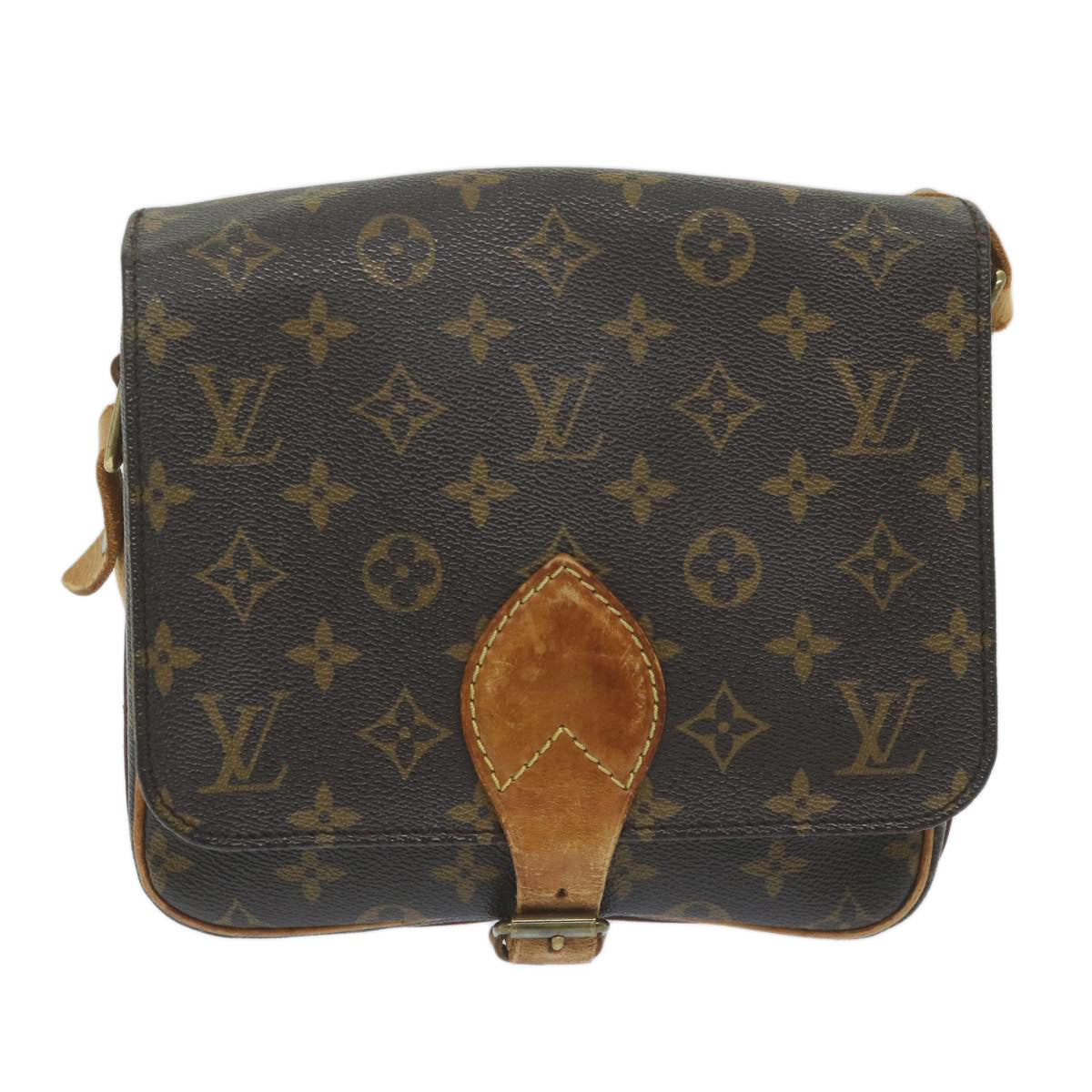 LOUIS VUITTON Monogram Cartouchiere MM Shoulder Bag M51253 LV Auth ep2924