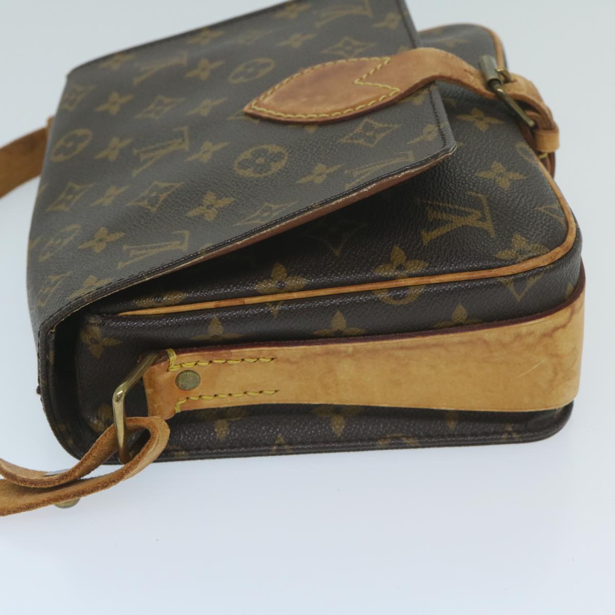 LOUIS VUITTON Monogram Cartouchiere MM Shoulder Bag M51253 LV Auth ep2924