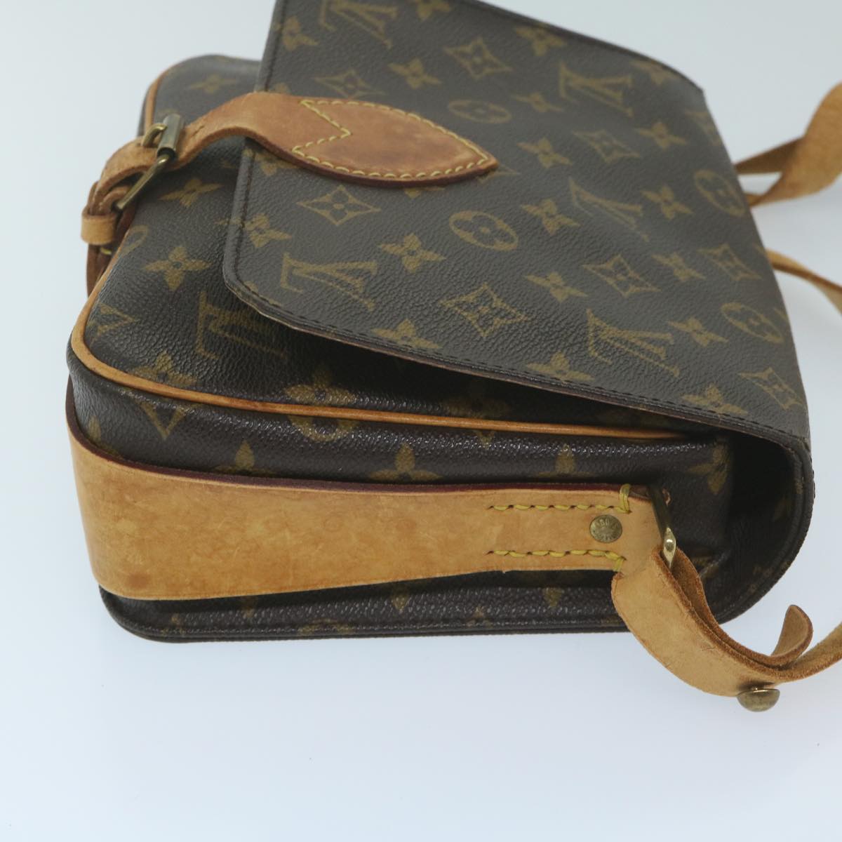 LOUIS VUITTON Monogram Cartouchiere MM Shoulder Bag M51253 LV Auth ep2924