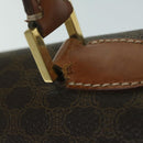 CELINE Macadam Canvas Hand Bag PVC Leather Brown Auth ep2930-8