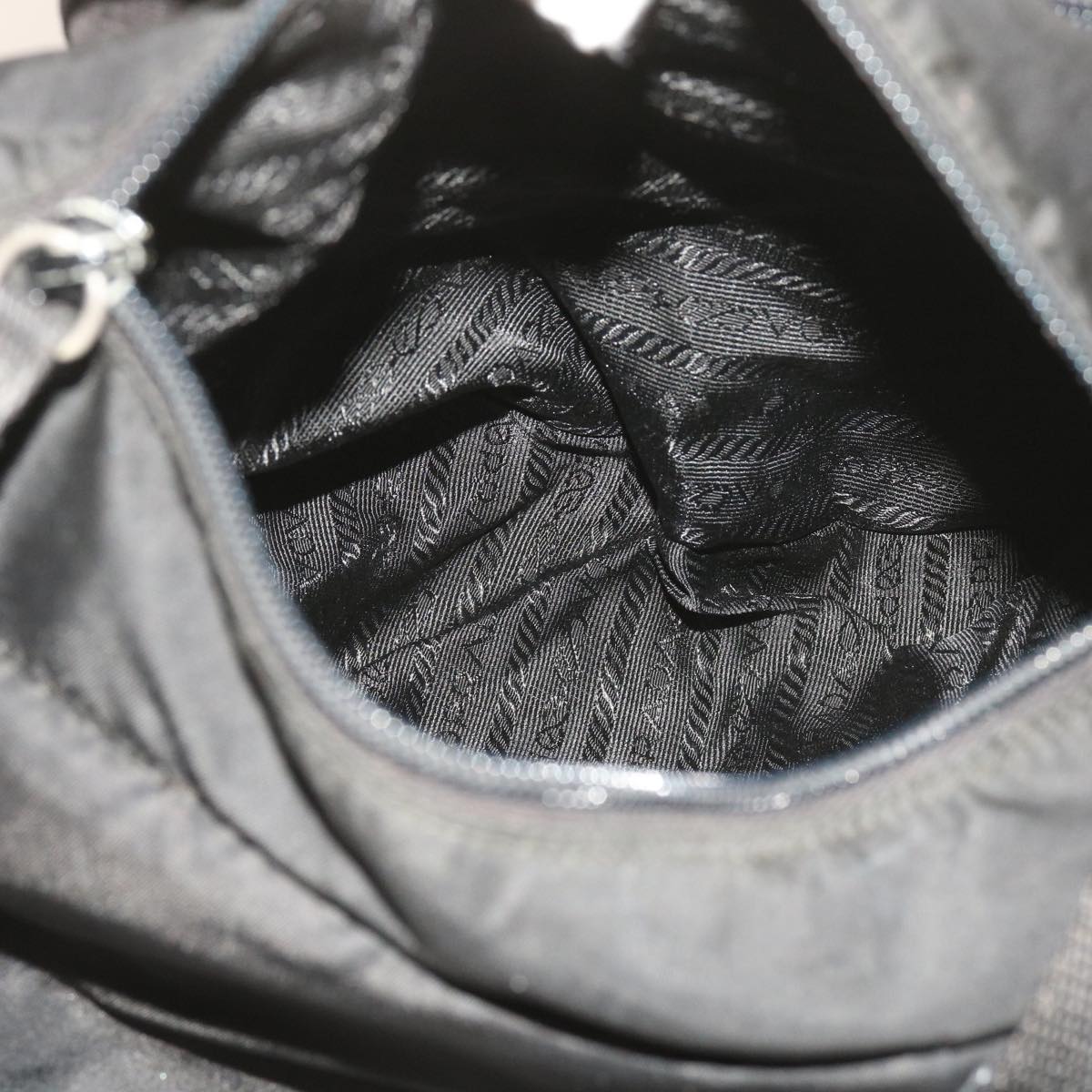 PRADA Shoulder Bag Nylon Black Auth ep2948