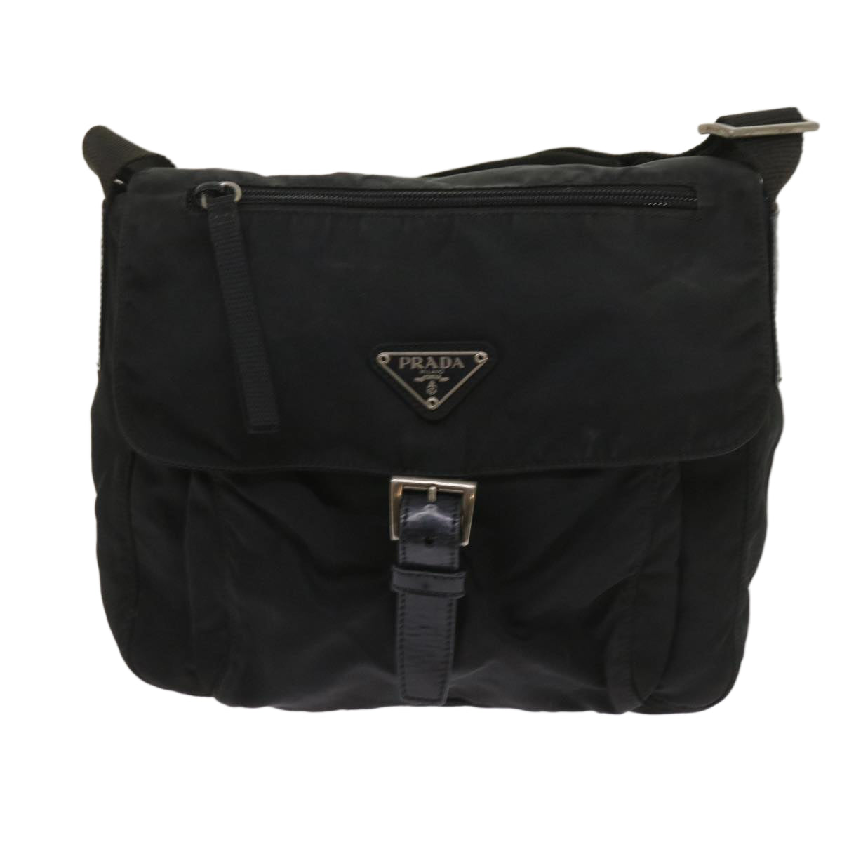 PRADA Shoulder Bag Nylon Black Auth ep2948