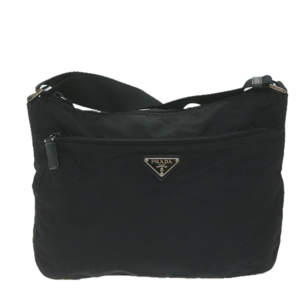 PRADA Shoulder Bag Nylon Black Auth ep2977