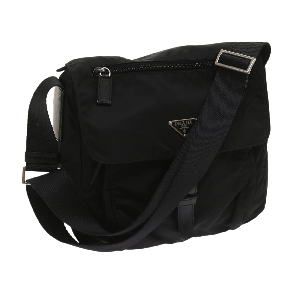 PRADA Shoulder Bag Nylon Black Auth ep2998