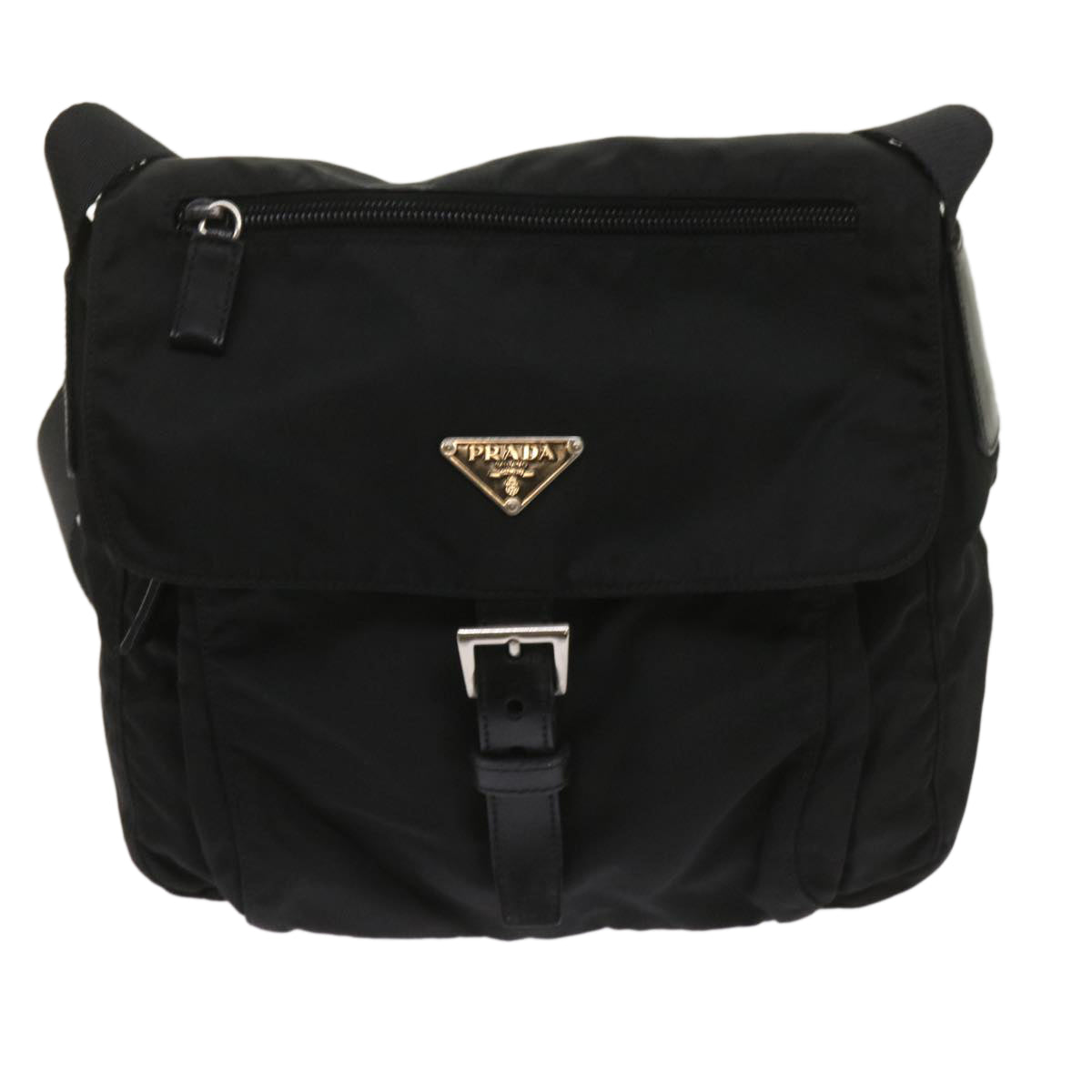 PRADA Shoulder Bag Nylon Black Auth ep2998