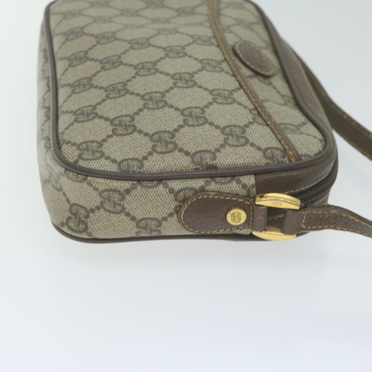 GUCCI GG Supreme Shoulder Bag PVC Beige 007 56 0095 Auth ep3002