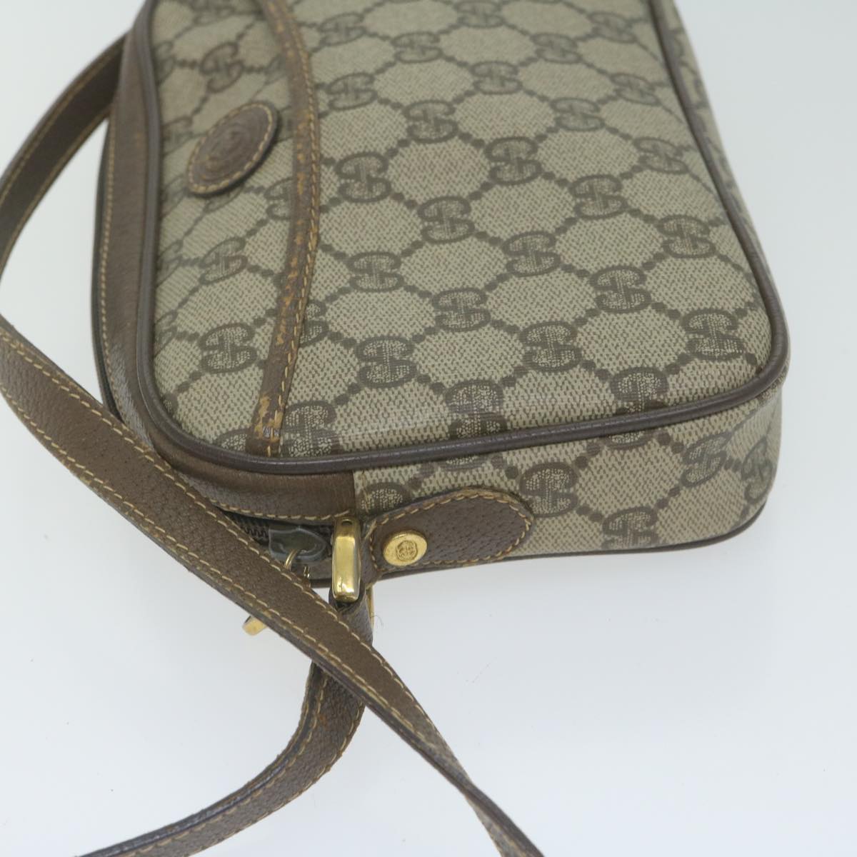 GUCCI GG Supreme Shoulder Bag PVC Beige 007 56 0095 Auth ep3002