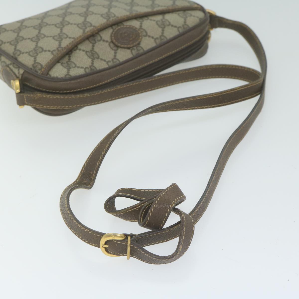 GUCCI GG Supreme Shoulder Bag PVC Beige 007 56 0095 Auth ep3002