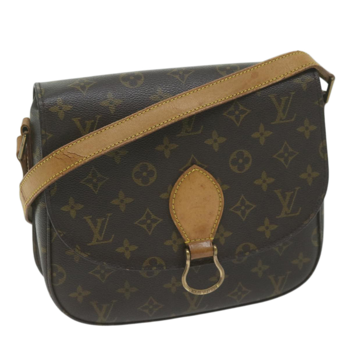 LOUIS VUITTON Monogram Saint Cloud GM Shoulder Bag M51242 LV Auth ep3059