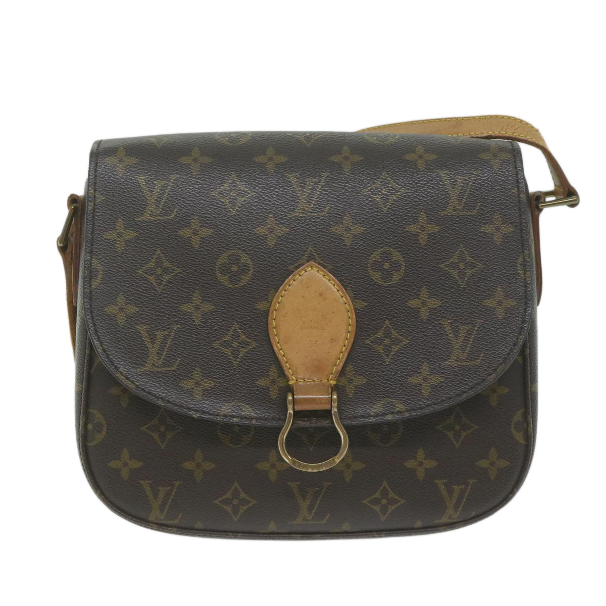 LOUIS VUITTON Monogram Saint Cloud GM Shoulder Bag M51242 LV Auth ep3059