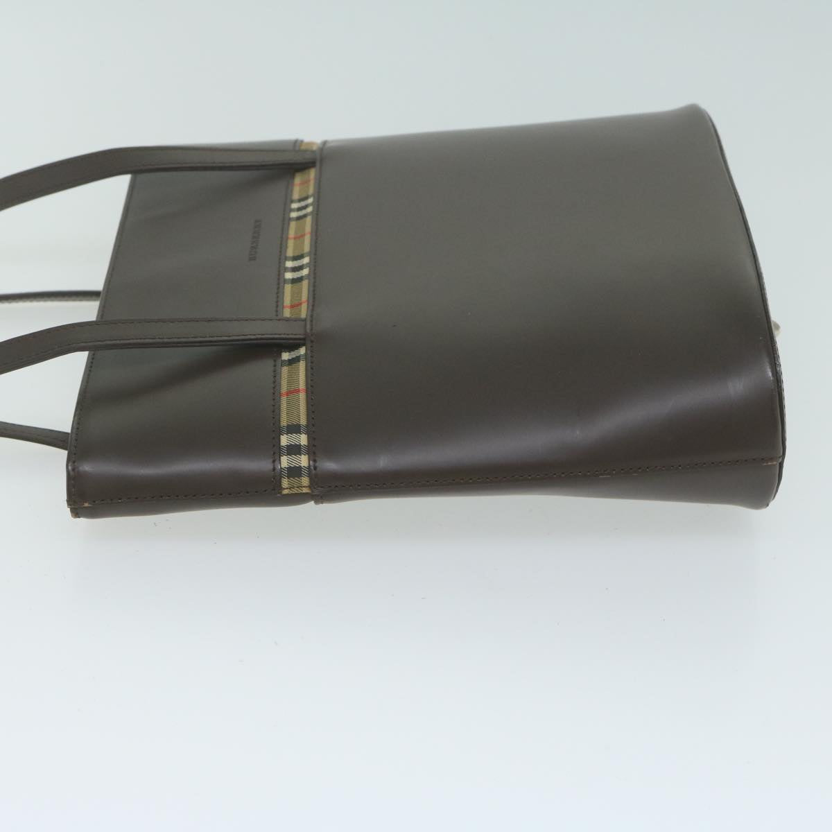 BURBERRY Shoulder Bag Leather Brown Auth ep3095