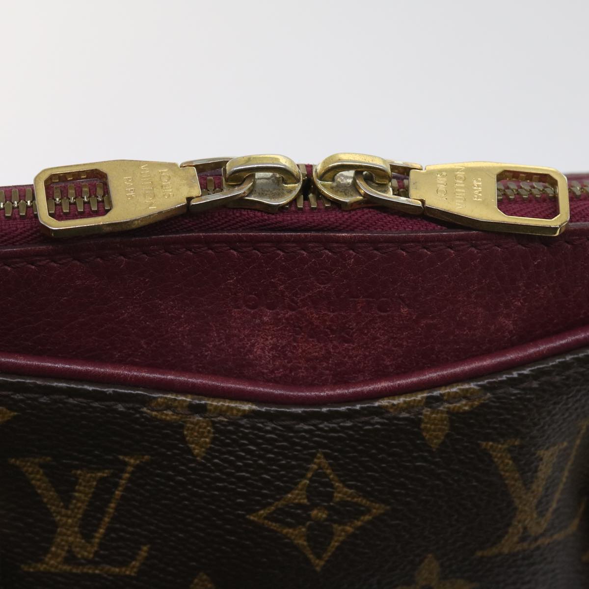 LOUIS VUITTON Monogram Pallas Hand Bag M40466 LV Auth ep3126