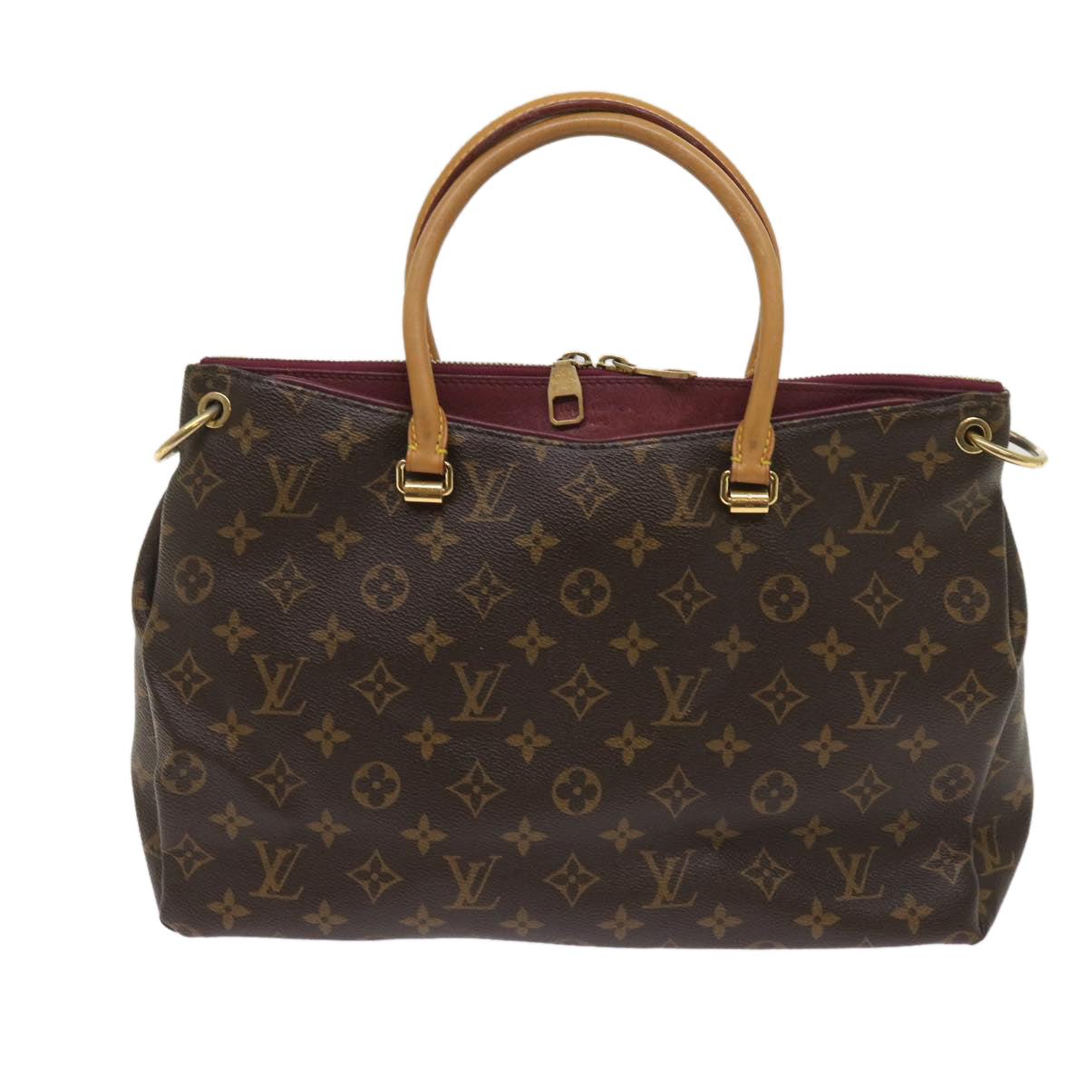 LOUIS VUITTON Monogram Pallas Hand Bag M40466 LV Auth ep3126