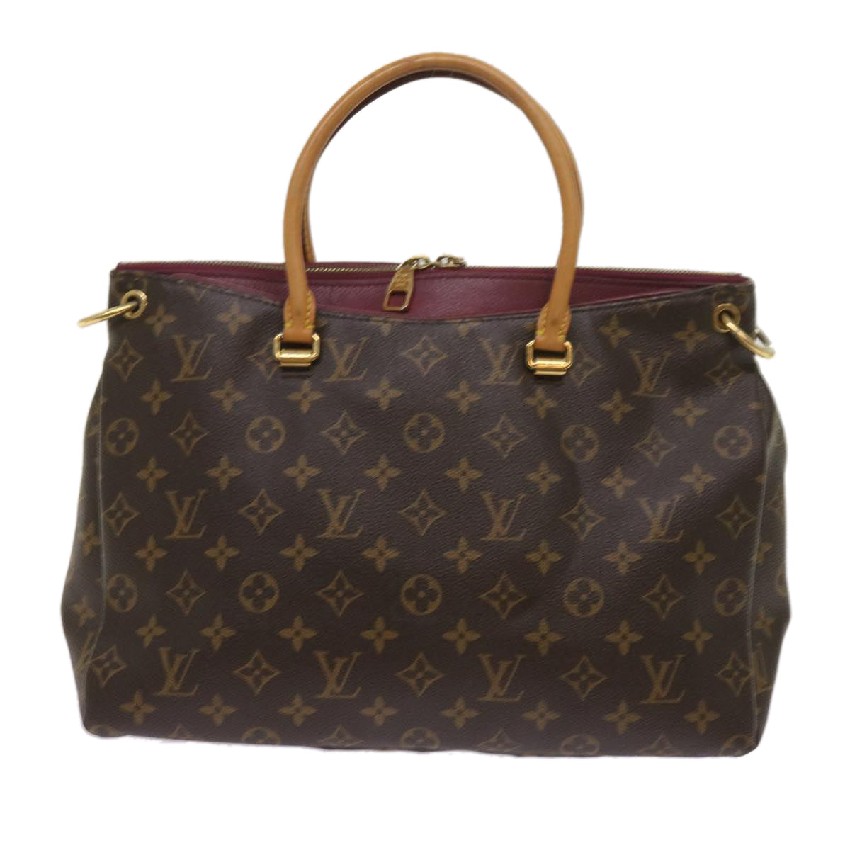 LOUIS VUITTON Monogram Pallas Hand Bag M40466 LV Auth ep3126