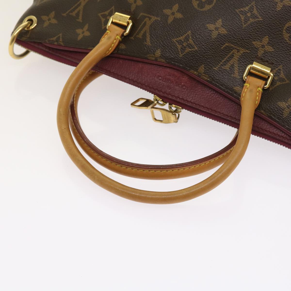 LOUIS VUITTON Monogram Pallas Hand Bag M40466 LV Auth ep3126