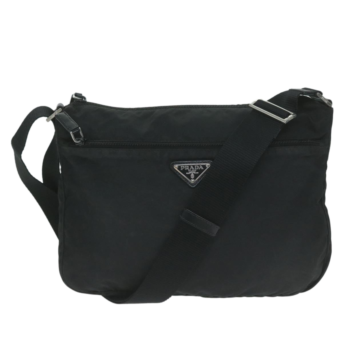 PRADA Shoulder Bag Nylon Black Auth ep3155 - 0