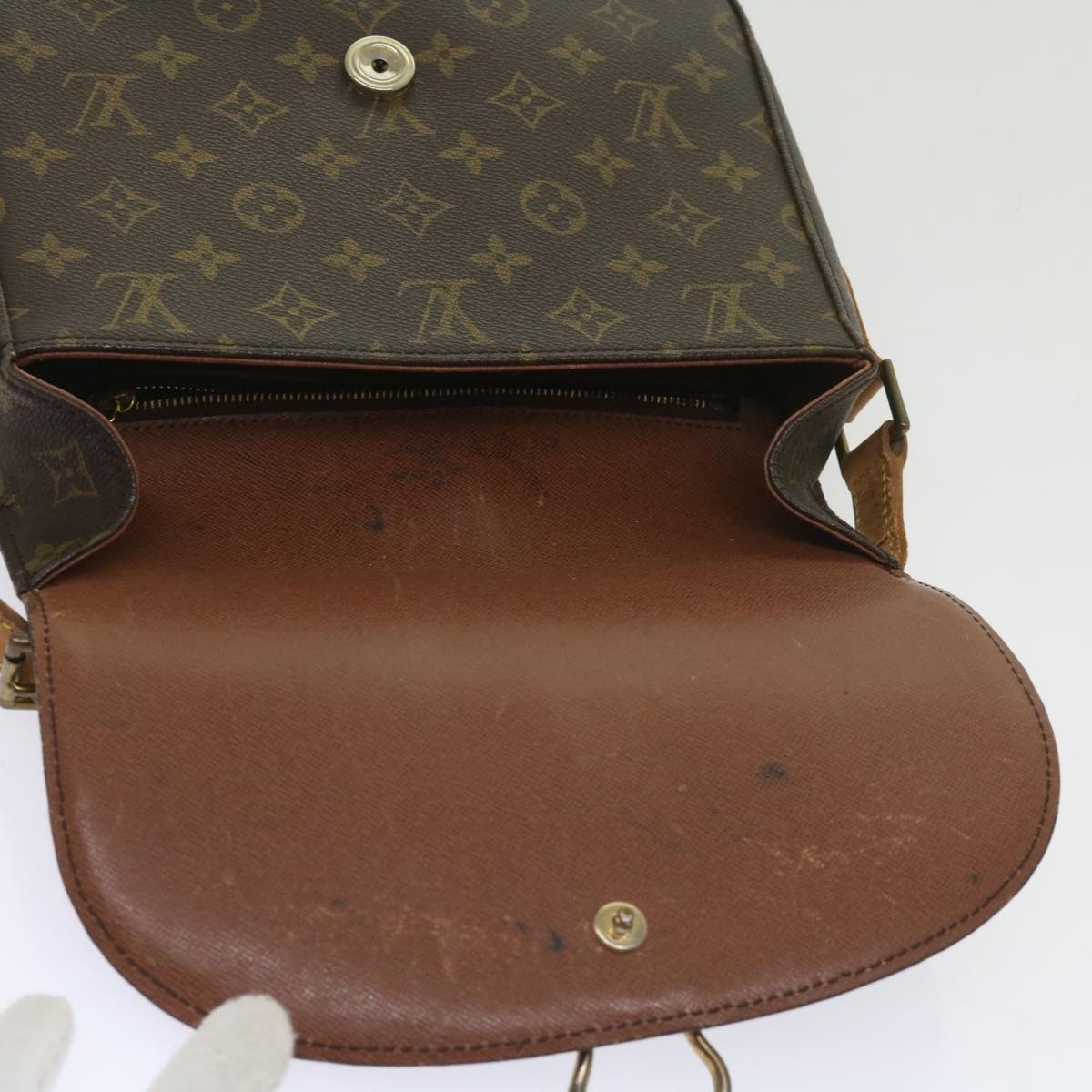 LOUIS VUITTON Monogram Saint Cloud GM Shoulder Bag M51242 LV Auth ep3164