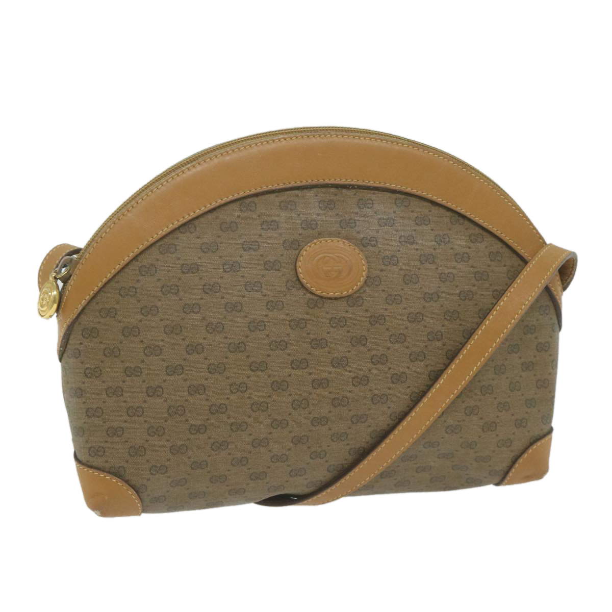 GUCCI Micro GG Supreme Shoulder Bag PVC Beige 007 115 0083 Auth ep3177