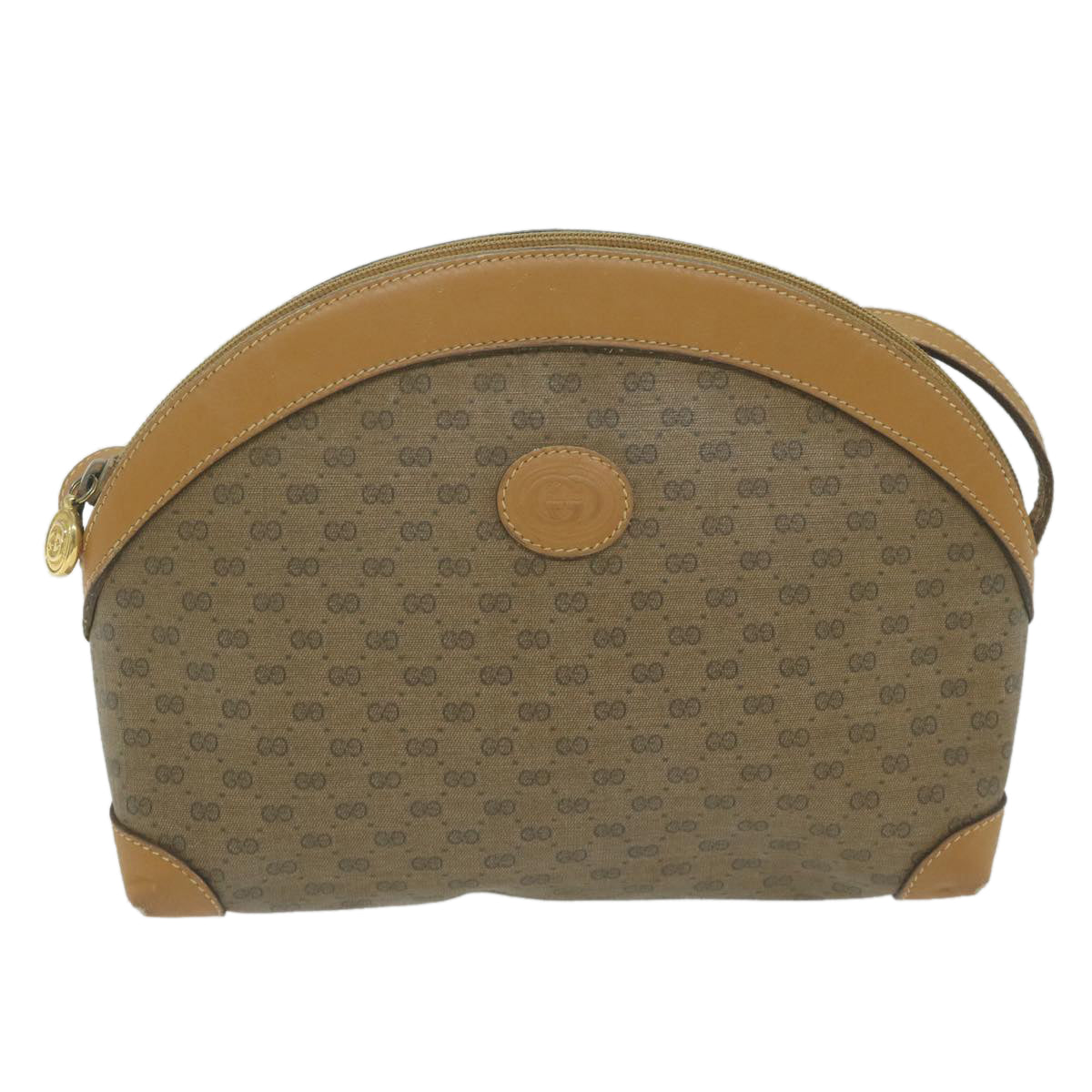 GUCCI Micro GG Supreme Shoulder Bag PVC Beige 007 115 0083 Auth ep3177