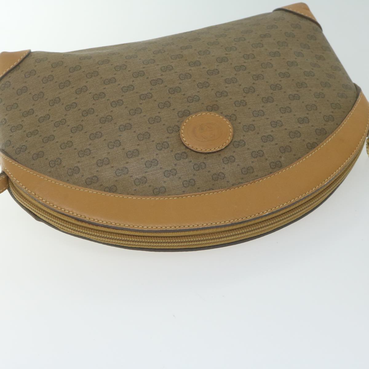 GUCCI Micro GG Supreme Shoulder Bag PVC Beige 007 115 0083 Auth ep3177