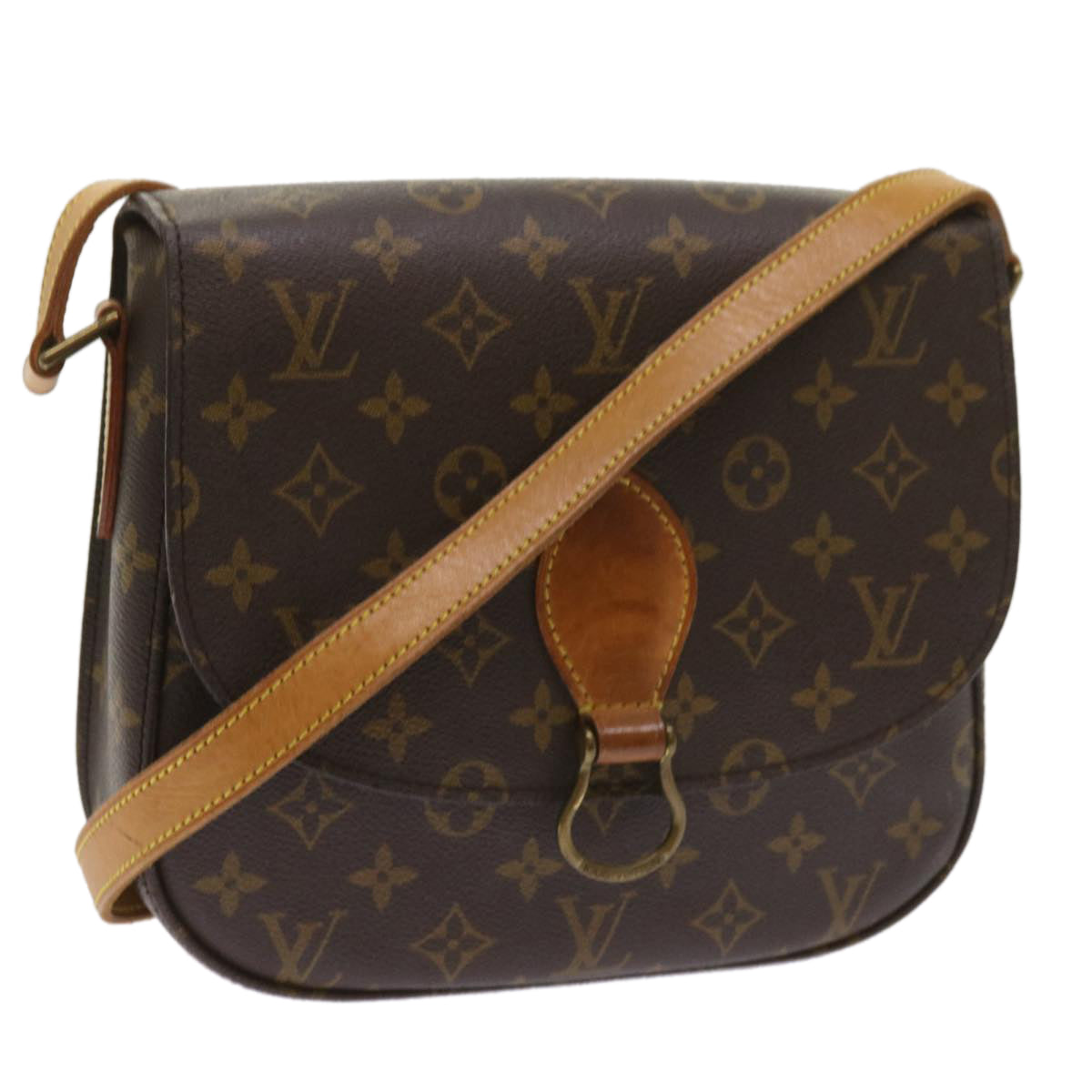 LOUIS VUITTON Monogram Saint Cloud GM Shoulder Bag M51242 LV Auth ep3183