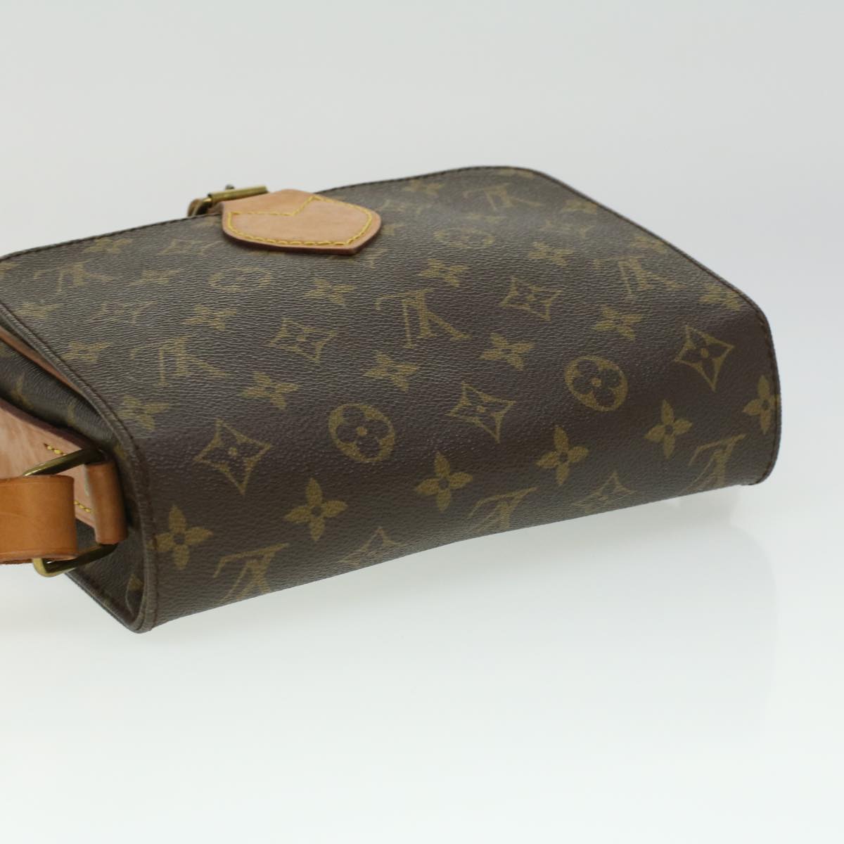 LOUIS VUITTON Monogram Cartouchiere MM Shoulder Bag M51253 LV Auth ep365