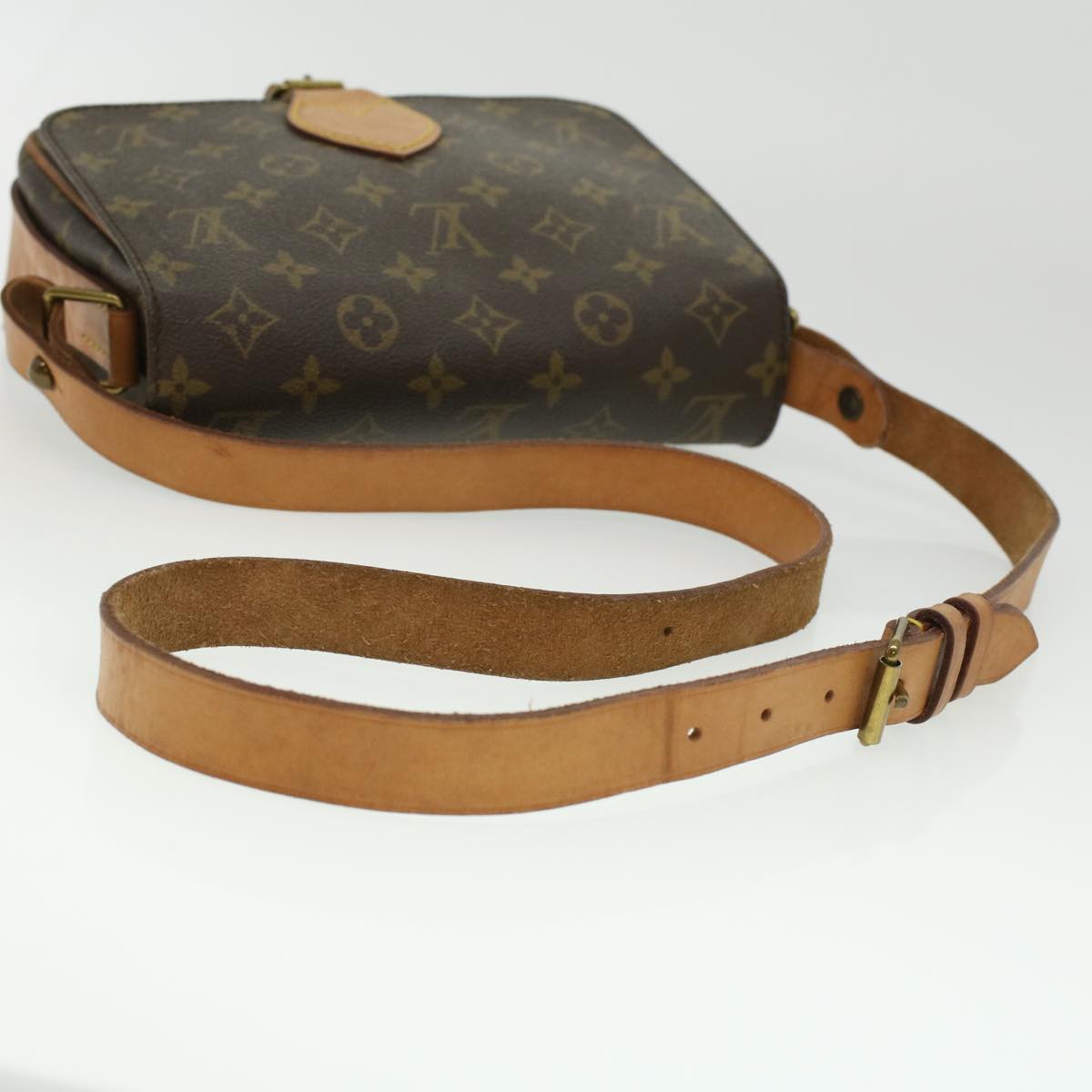 LOUIS VUITTON Monogram Cartouchiere MM Shoulder Bag M51253 LV Auth ep365