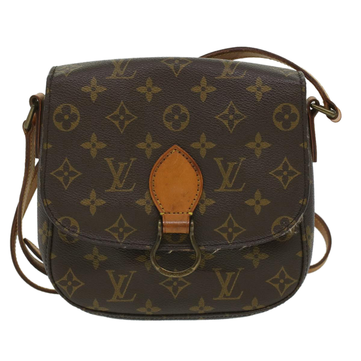 LOUIS VUITTON Monogram Saint Cloud MM Shoulder Bag M51243 LV Auth ep471