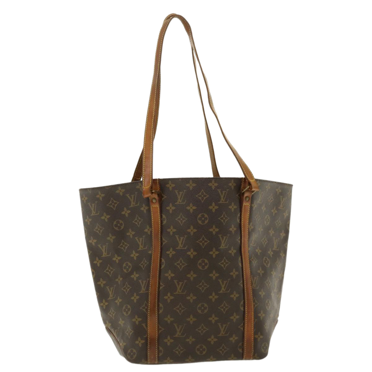 LOUIS VUITTON Monogram Sac Shopping Tote Bag M51108 LV Auth ep480